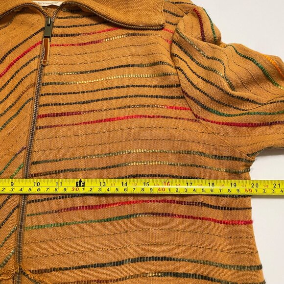 Soft Surroundings Kinsale Boucle Striped Jacket Top Boho Lagenlook Womens Large - Picture 9 of 10